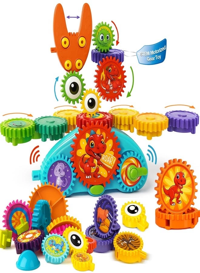 ROHSCE STEM Gear Toys - Spinning Gears Motorized