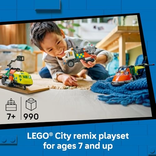 City Airplane Service Truck & Hovercraft Remix (60505)