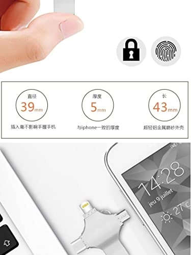 4 In 1 Multi-function OTG USB Flash Drive - 3.0 Type-C 128GB