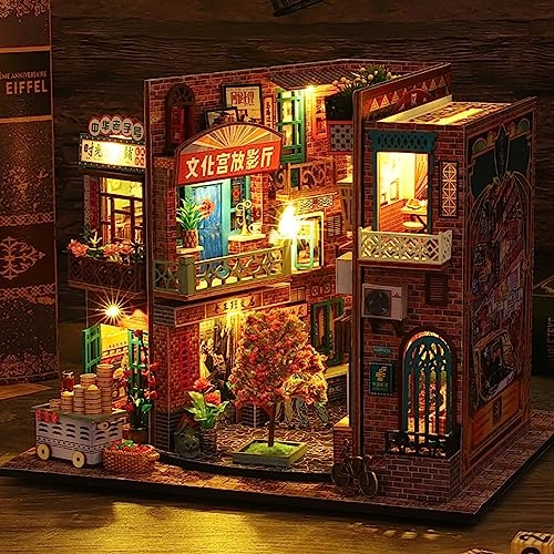 3D Wooden Puzzle Bookshelf Insert - Library of Books 1:24