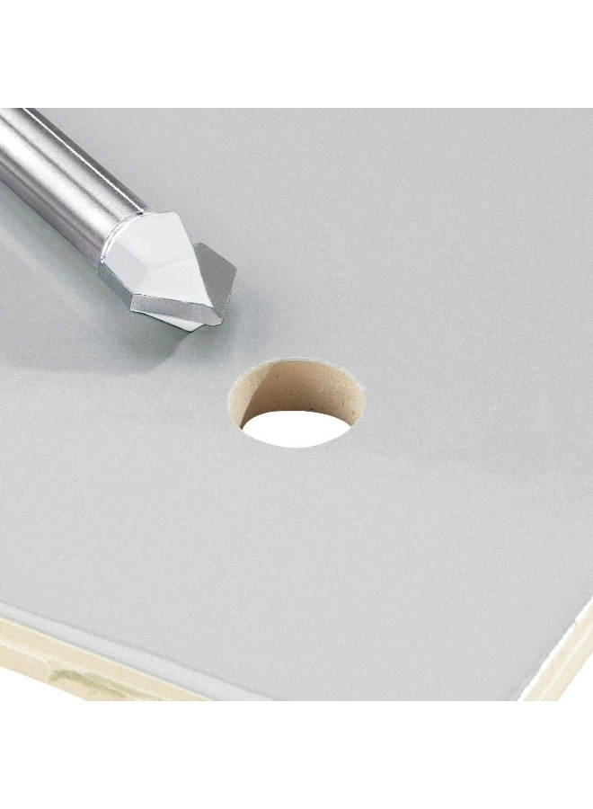 Tile Drill Bit Set - 3 Pieces Silver