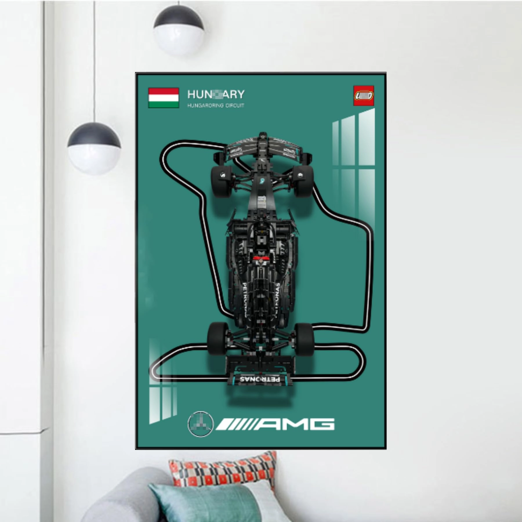 Figures Display Wall Mount - 60x90x4cm Acrylic