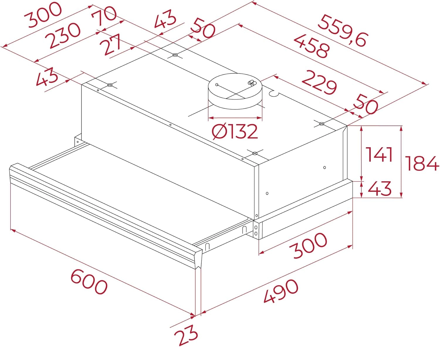 Infinity G1 - 385 Cubic Meters Per Hour 60 cm