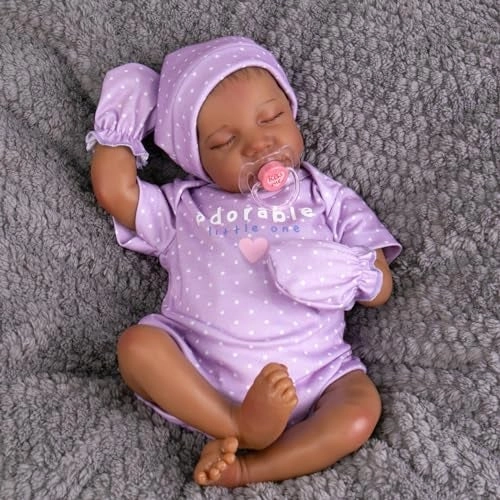 Reborn Baby Doll - 18-inch Black Ages 3+
