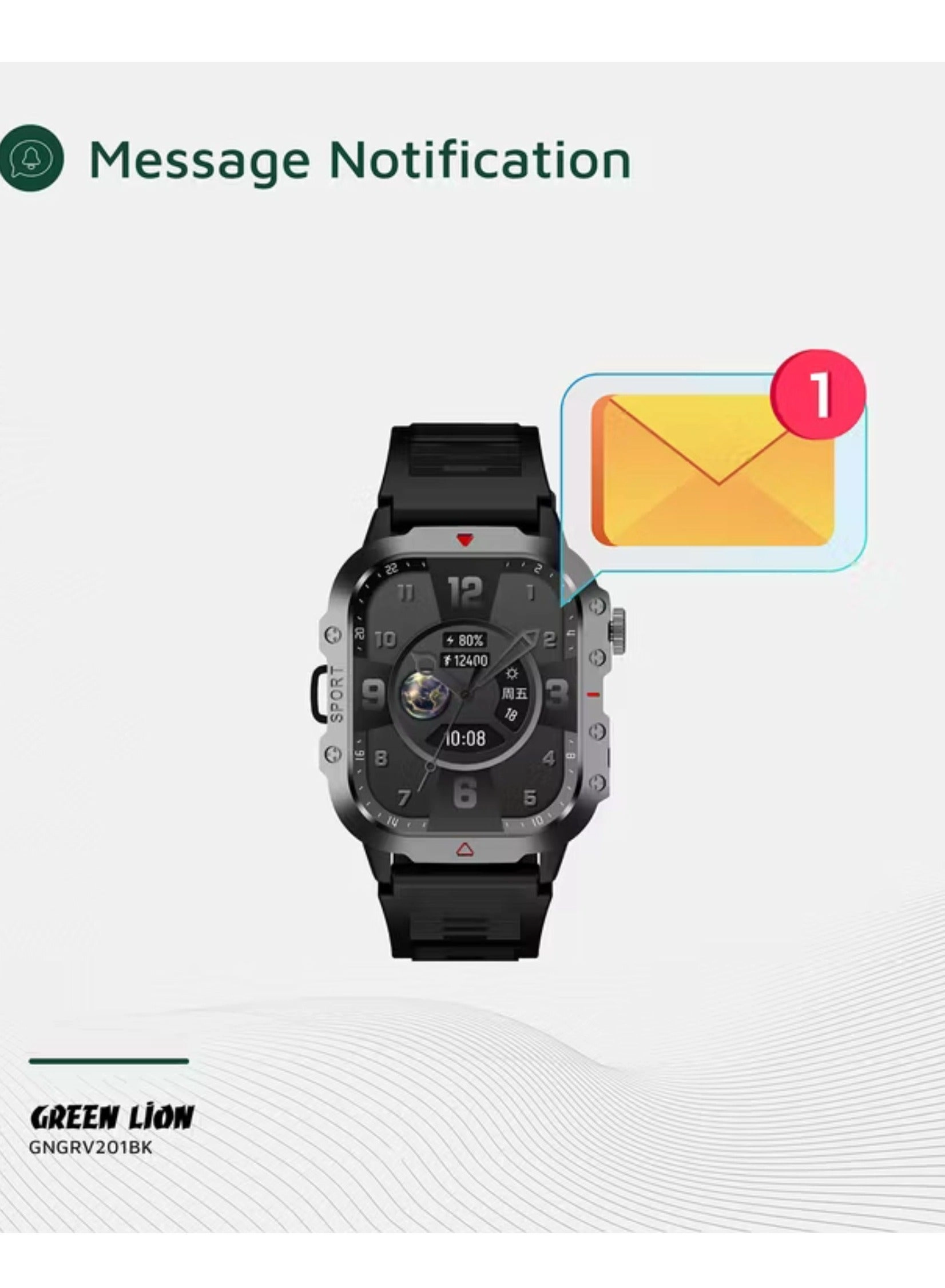 Gravix Smart Watch Zinc Alloy + ABS