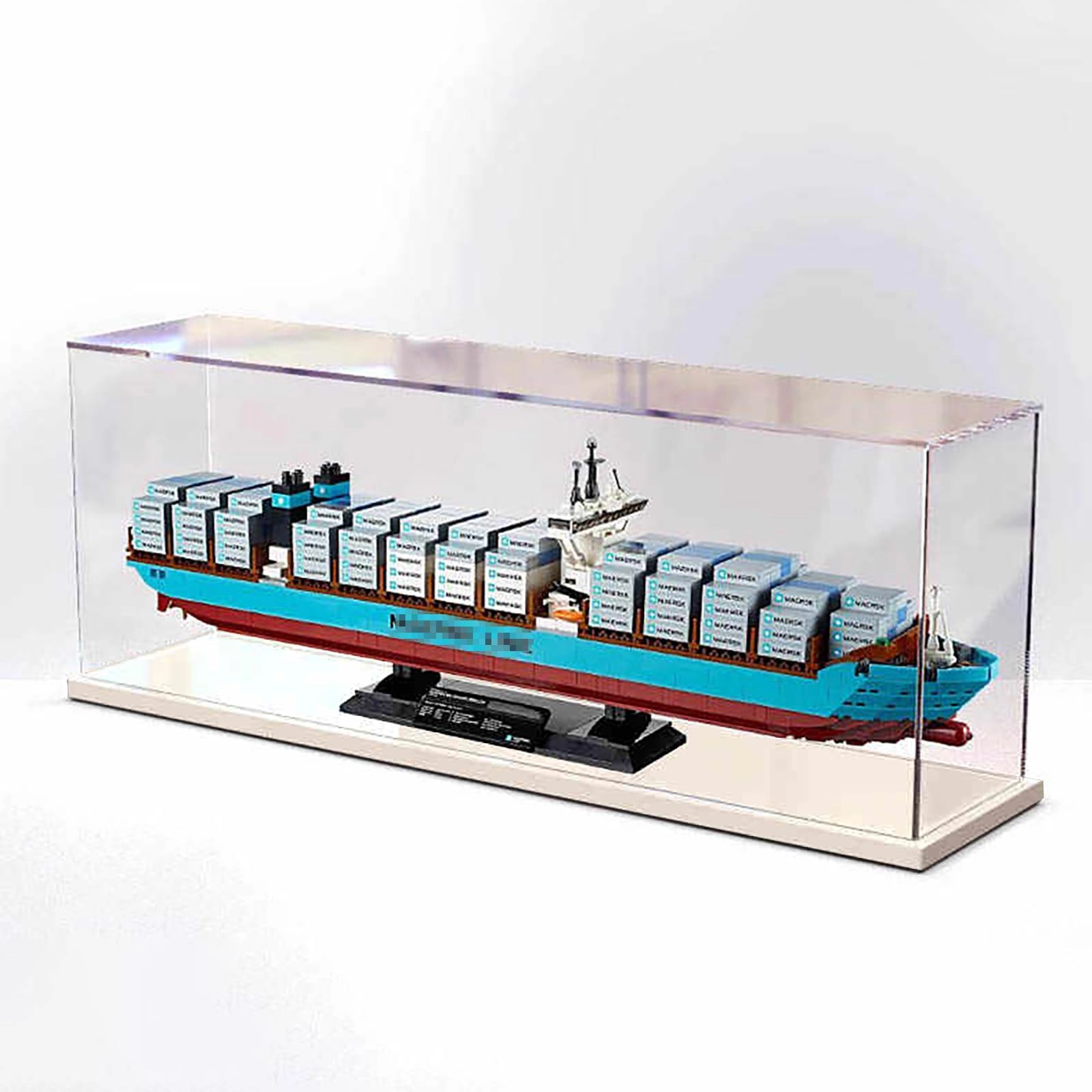 China Display Case - 70x15x25cm White Base