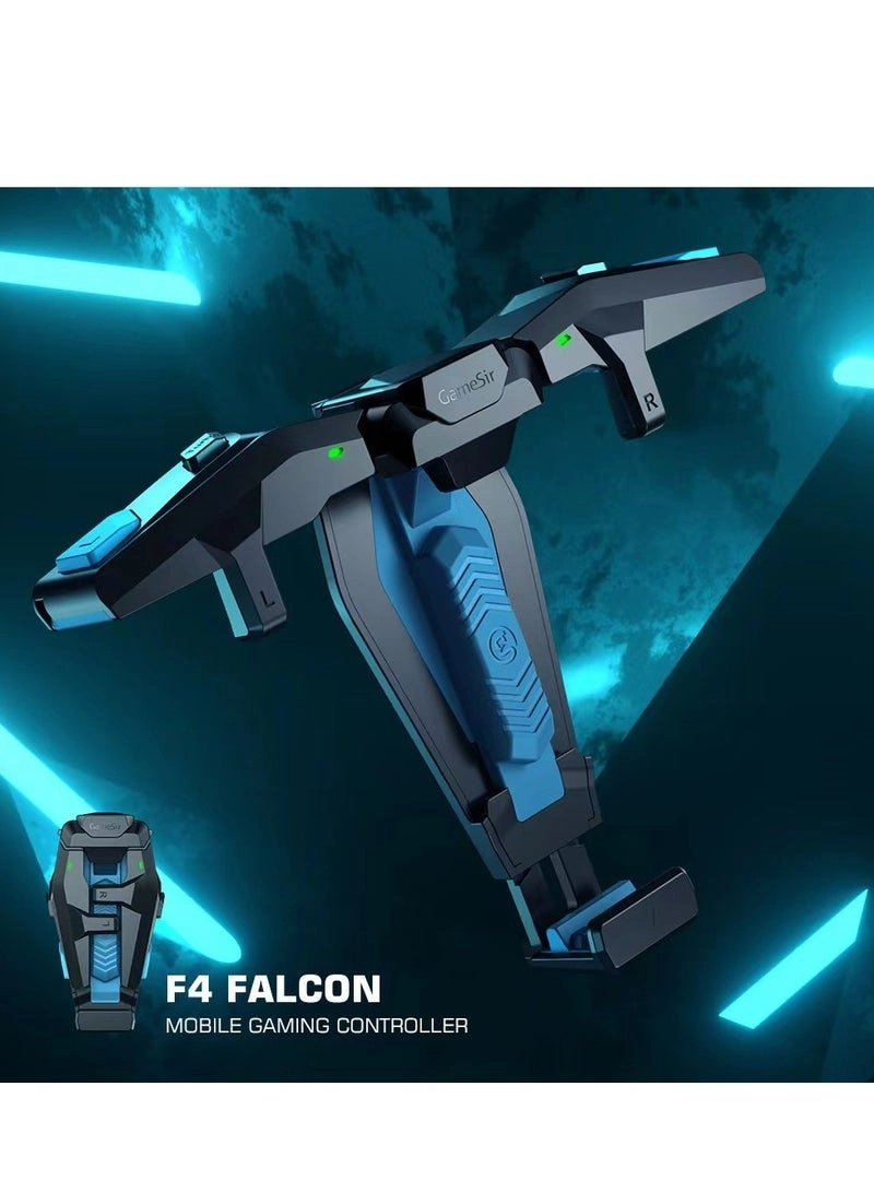 F4 Falcon Mobile Protector - BLACK + Wireless Gaming Controller - iPhone Android + Talons Finger Sleeves