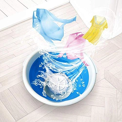 3-in-1 Portable Mini Turbo Washing Machine with Foldable Tub USB Powered Compact Ultrasonic Turbine Washer Lightweight Travel Laundry Washer Camping Apartments Dorms RV Business Trip Clothes