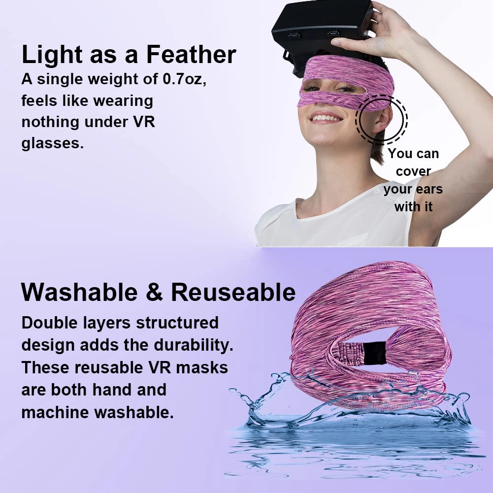 VR Eye Mask - 5 Pack Adjustable Breathable