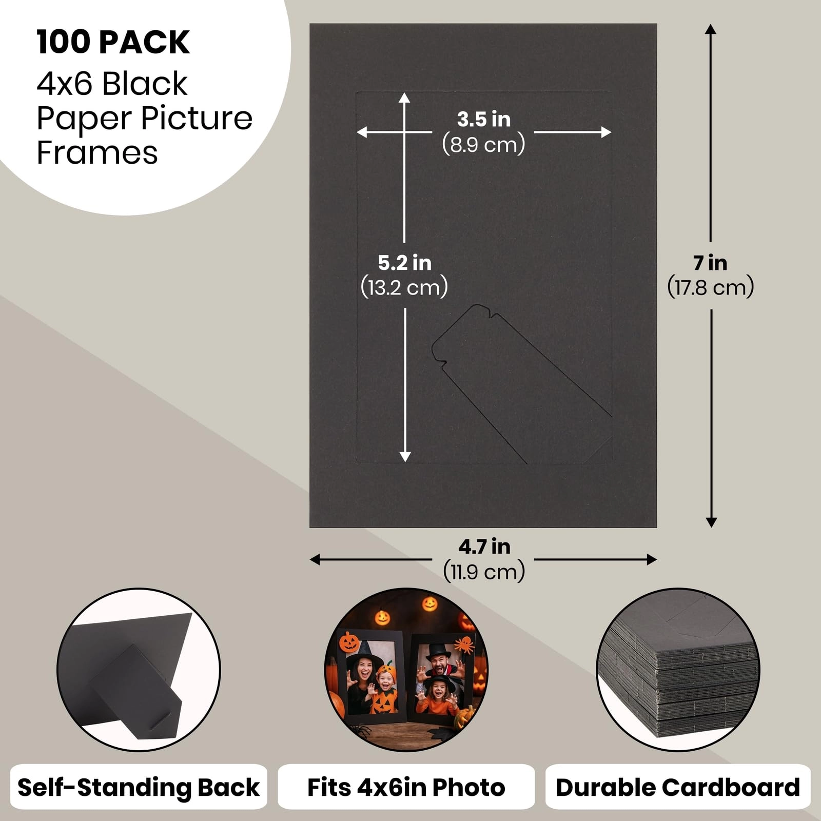 Paper Picture Frames - 4x6 Single