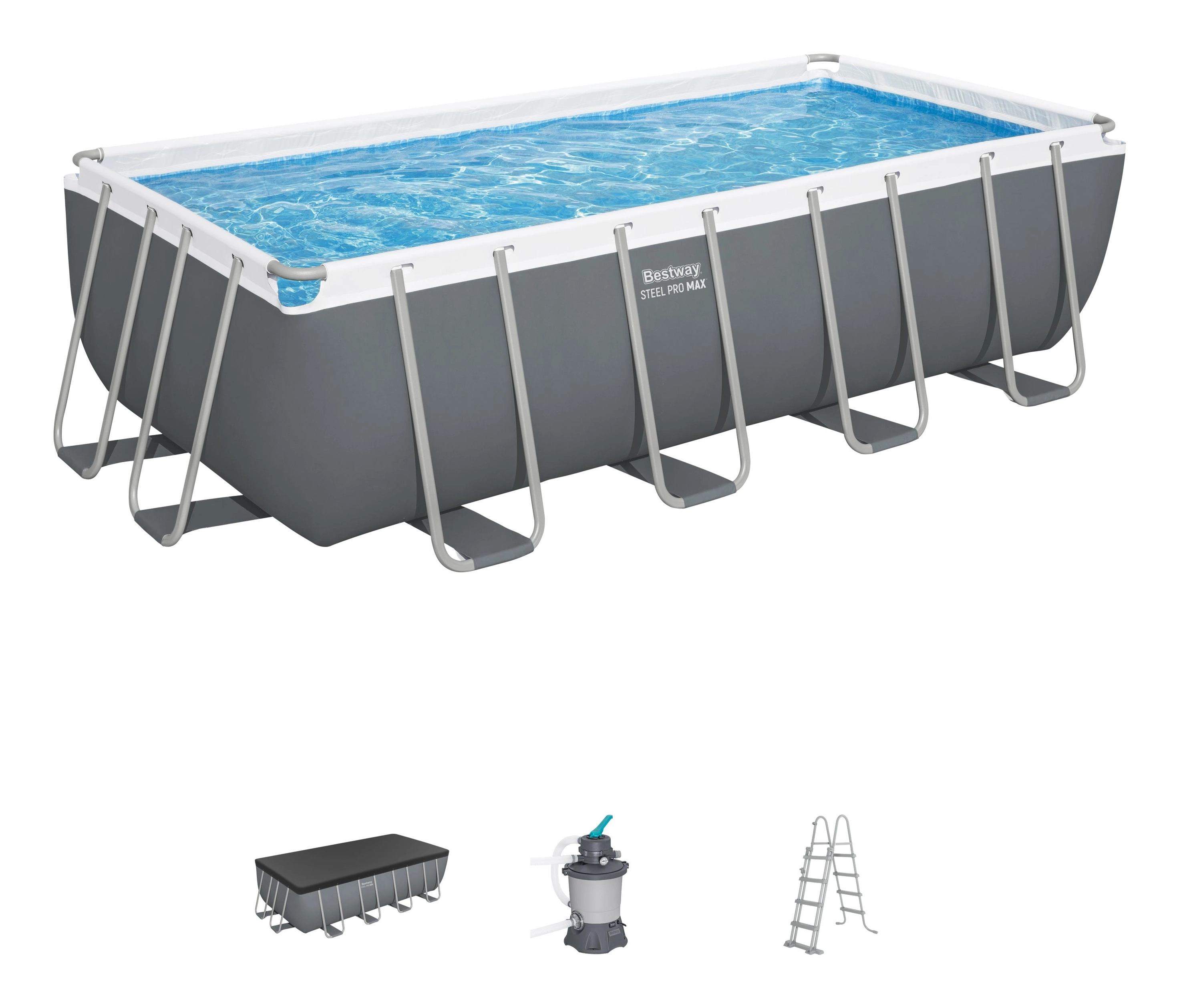 Power Steel Rectangular Pool Set - 6,478L