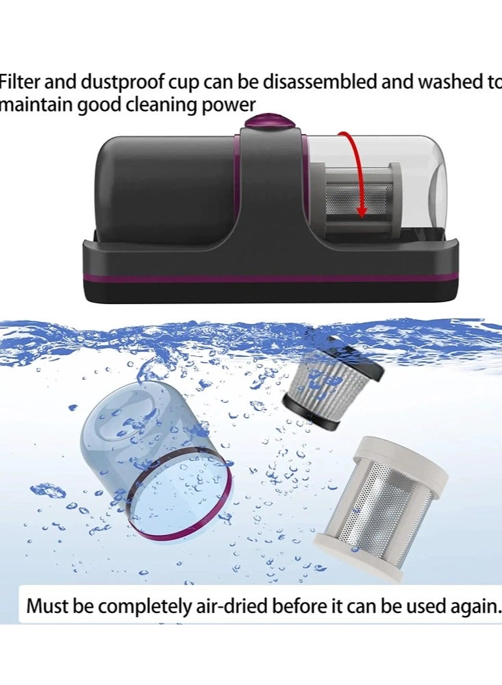 Dust Mite Vacuum - 10000 Pa UV-C Sterilization