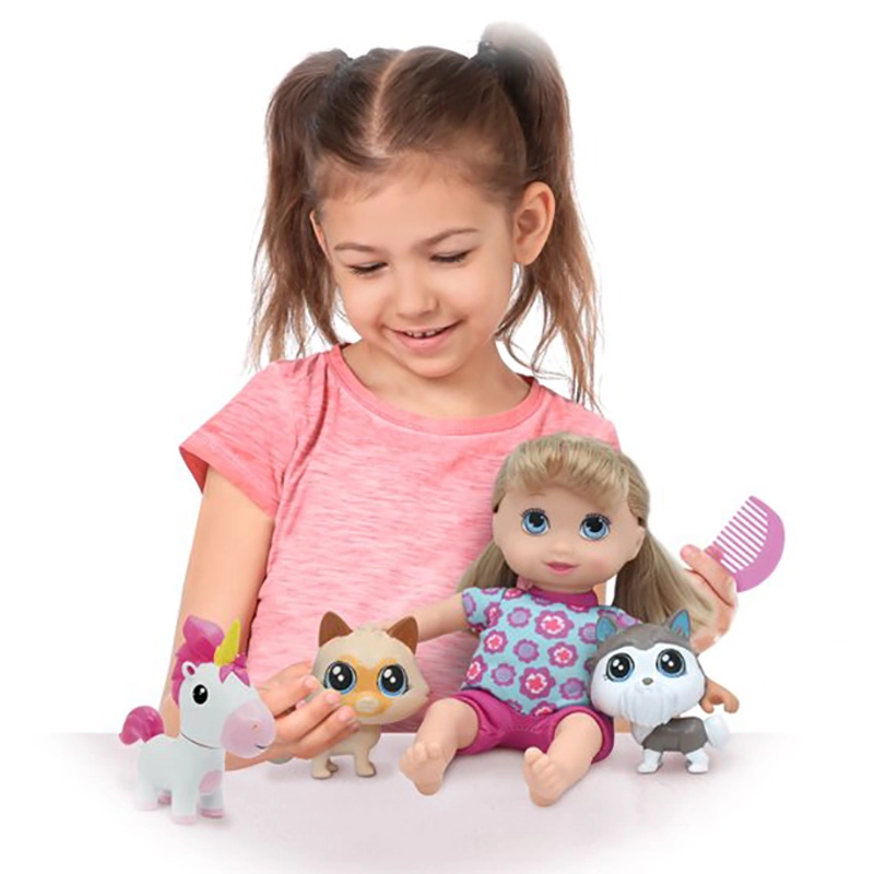 Little Sweeties Doll - 10 Inch + Unicorn + Puppy + Kitty