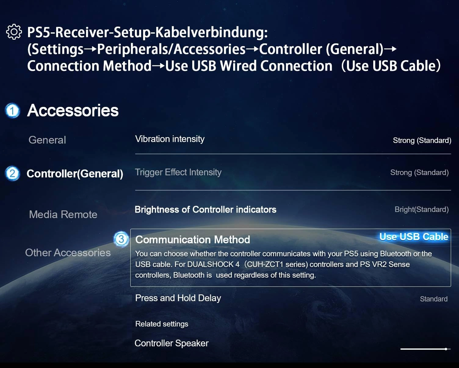 RGB Wire Controller - Wired RGB Ps-5/Ps-3/Ps-4/Pro/Slim/Pc