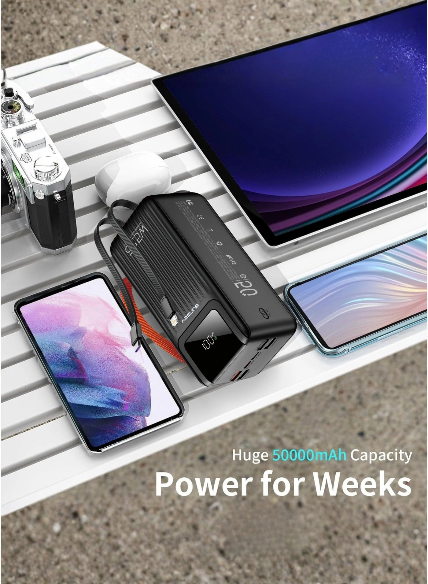 BP13 - 50000mAh 22.5W Fast Charging 4 USB 2 Type-C