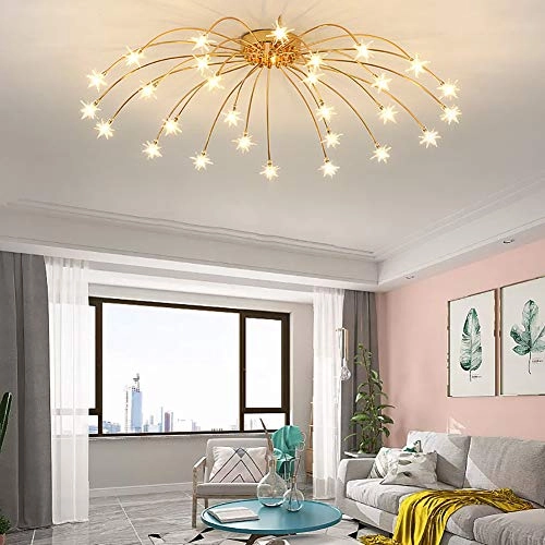 Nordic Art Stars Ceiling - G4 21 head Black and white light