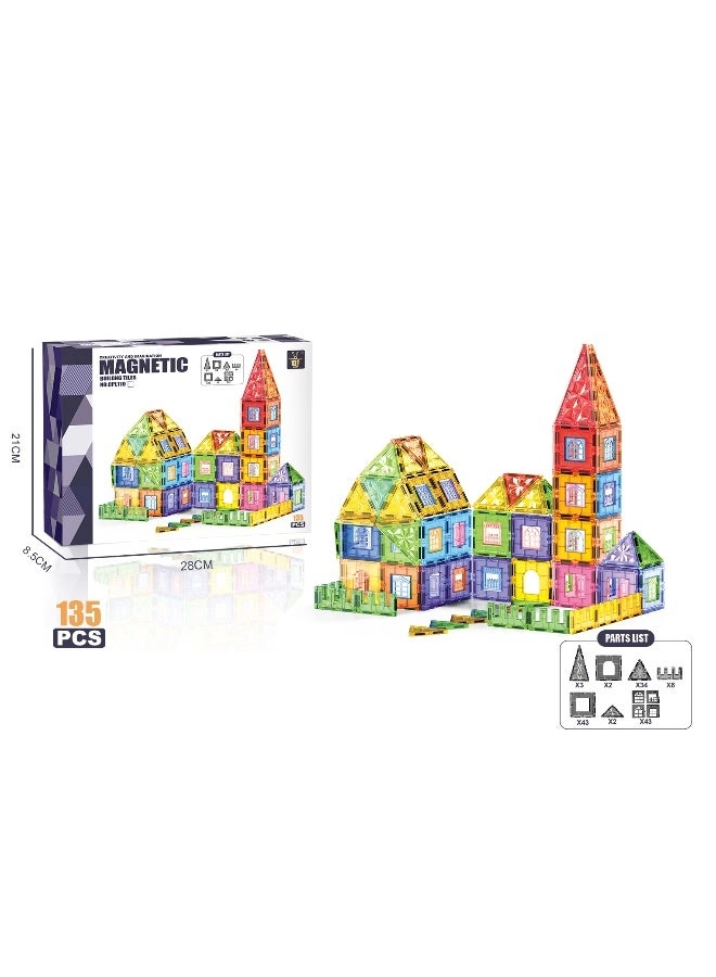 Magnetic Building Blocks - 135pcs