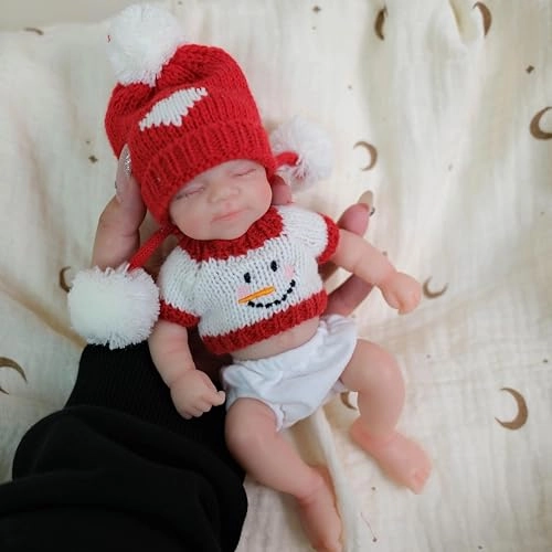 Reborn Baby Doll - 8 inch Full silicone Girl Ages 3+