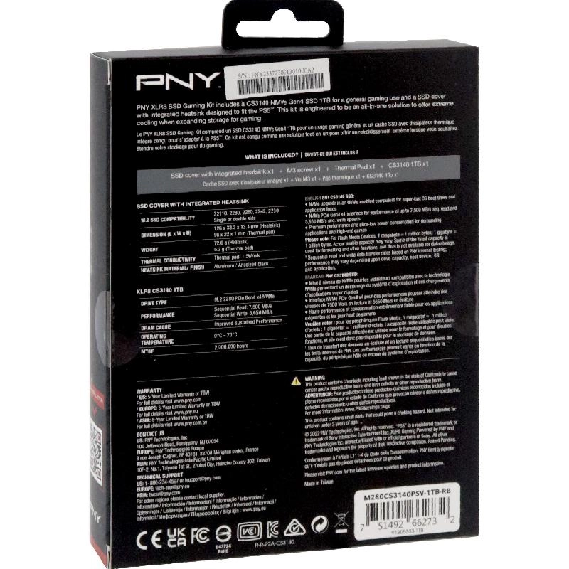 XLR8 CS3140 - 1TB M.2 + XLR8 SSD Cover