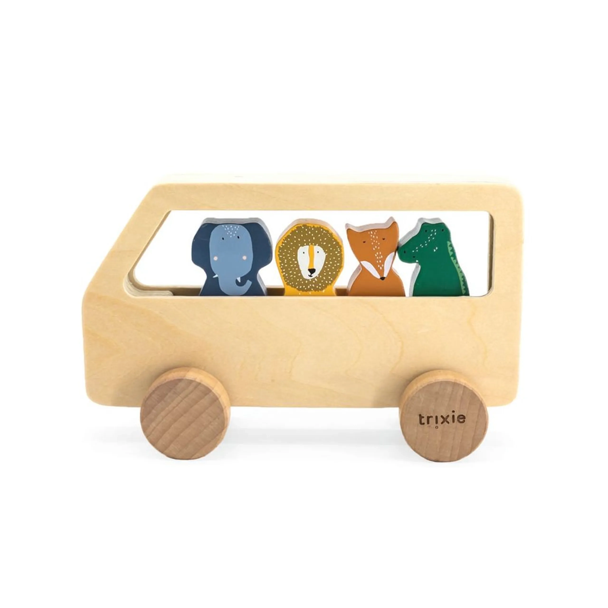 TRIXIE Wooden Animal Bus - FSC-certified wood 18 Months+
