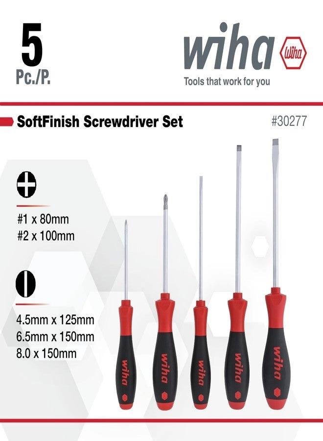 30277 Slotted and Phillips Screwdriver Set (5 Pcs)