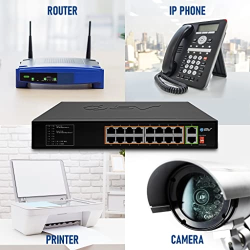 Long range 16 PoE+ | 135W 18-Ports