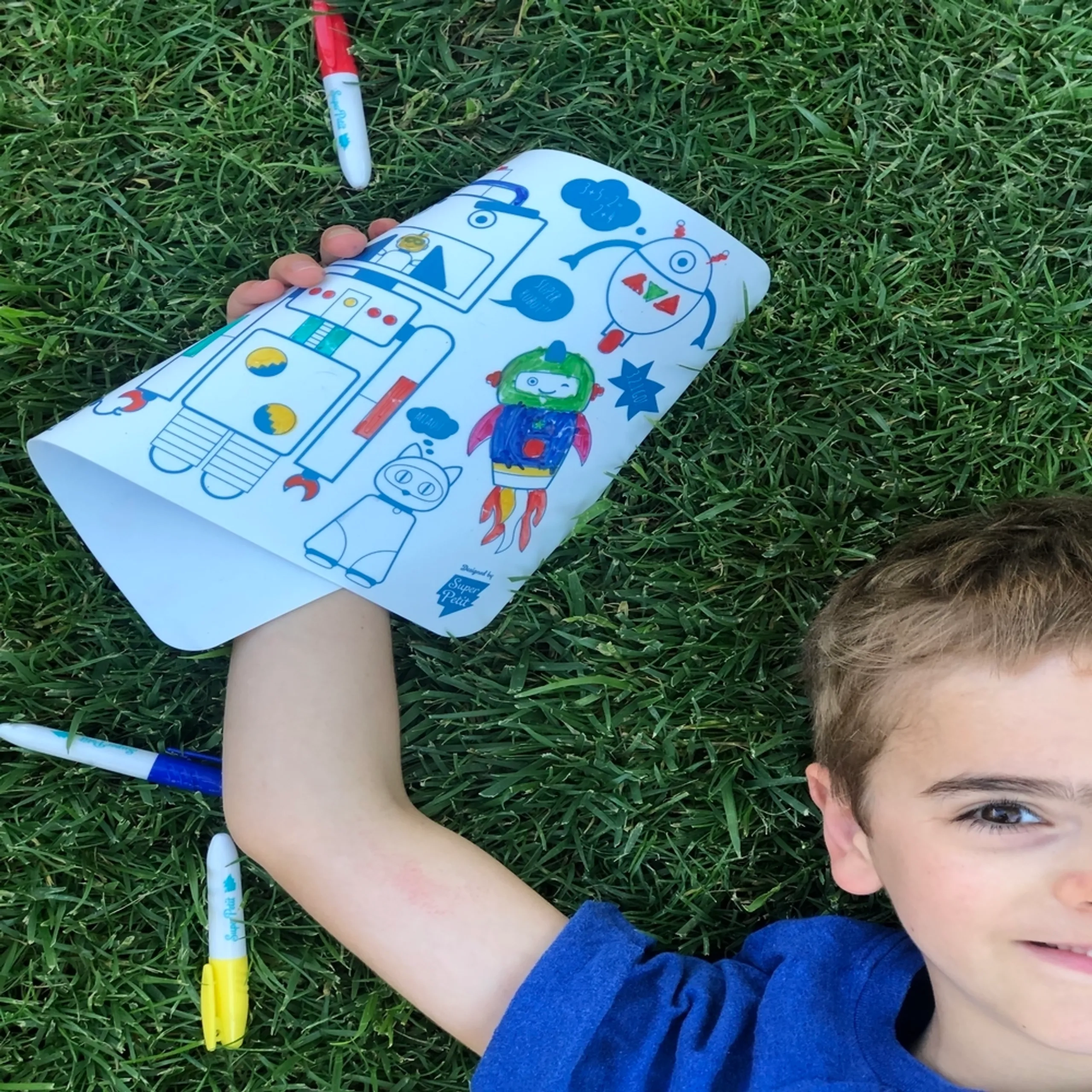 Robot Reversible Mini Playmat - 3 years and above