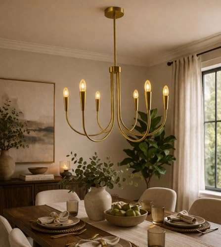 6-Arms LED Chandelier - Warm
