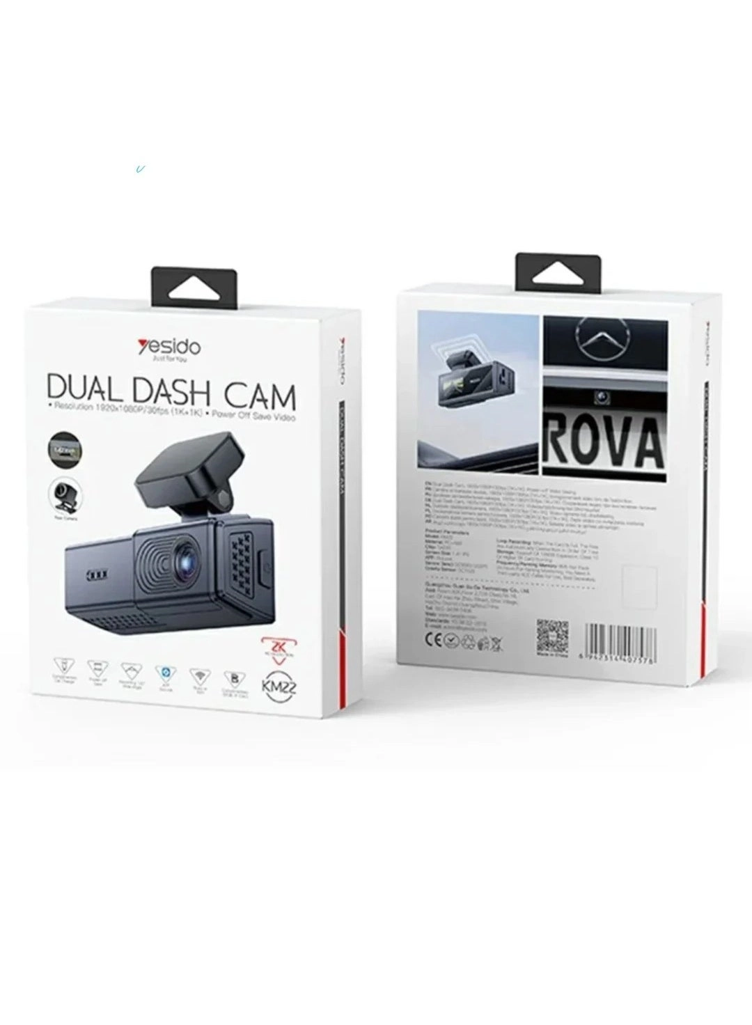 Yesido Dual Dash Cam - 2K 1080P