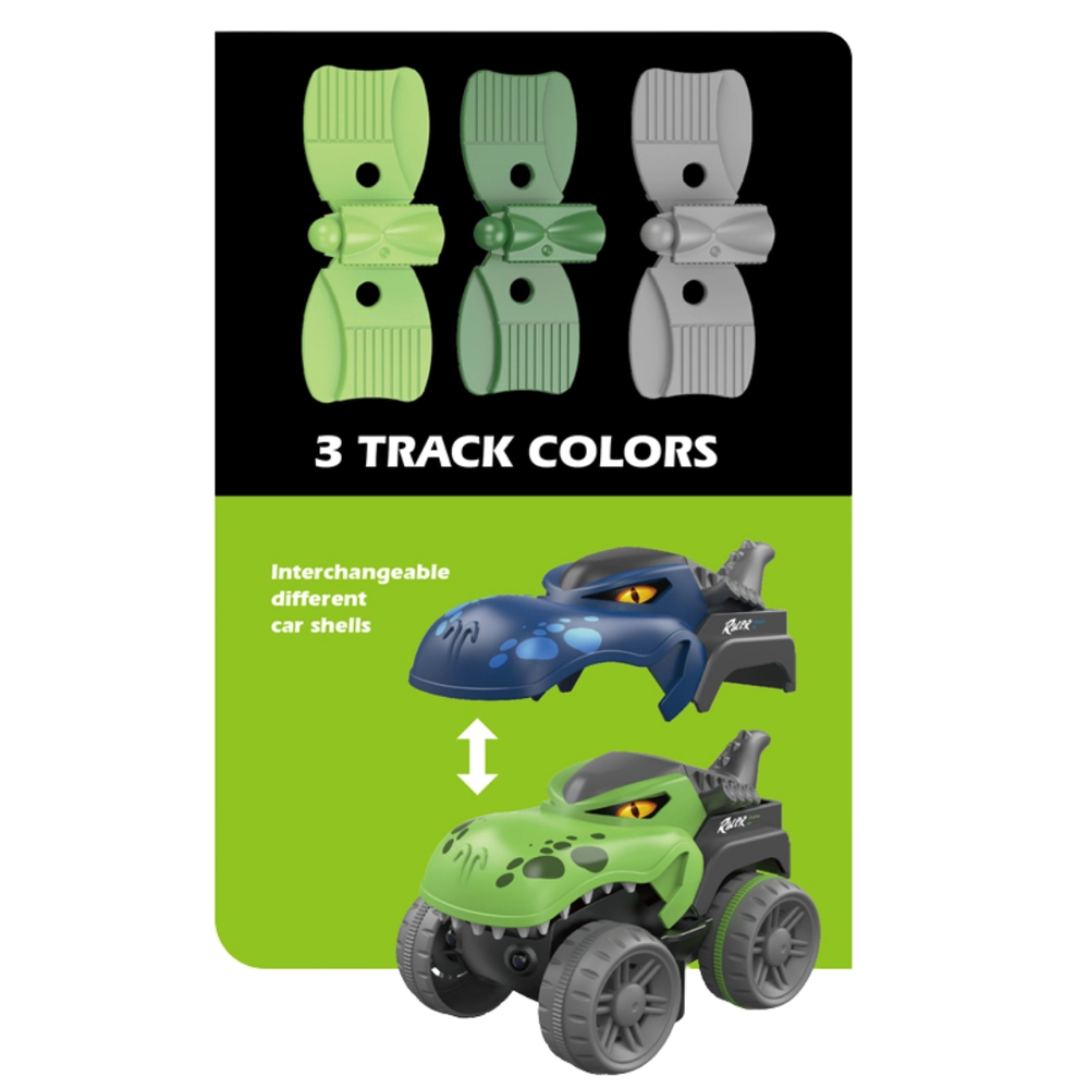 Orbital Dino Track Vehicle Playset - 138 pcs