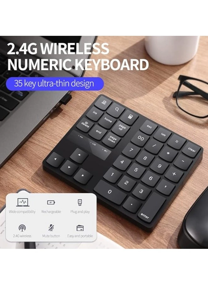 Numeric Keyboard - 2.4G 35 Keys 250mAh