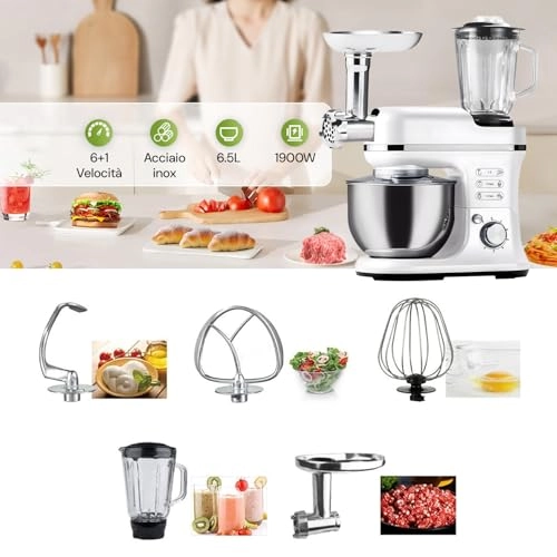 Kneading Machine - 6.5 Liters 1900 W