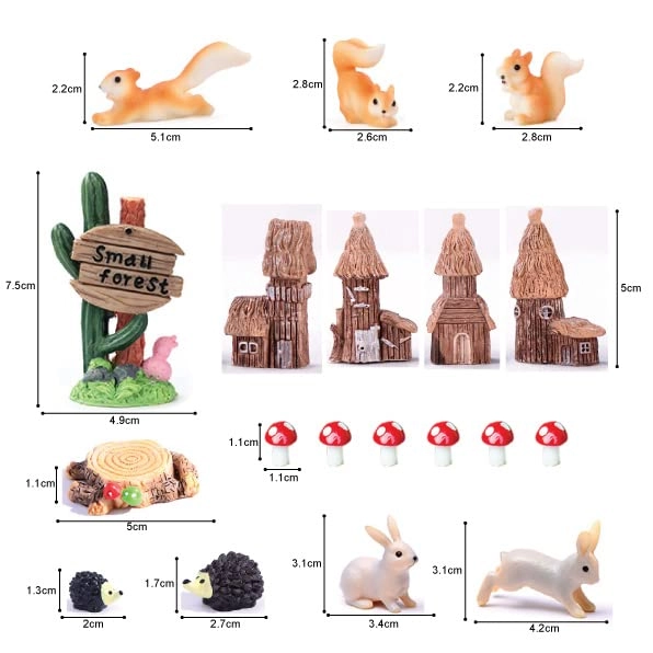Animal Trees - 42pcs Ho Scale