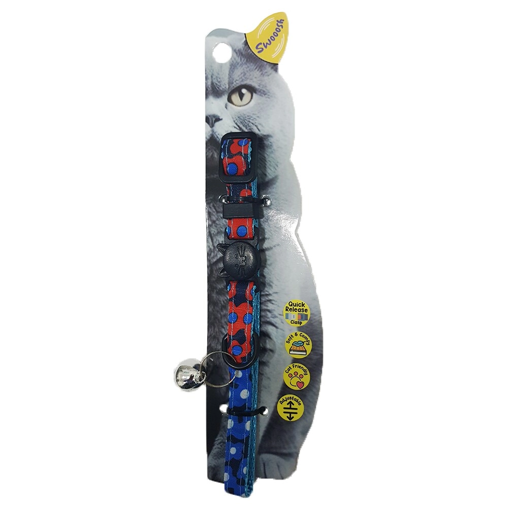 Swooosh Leafy Cat Collar - C-10mm 18/28cm cat Pack