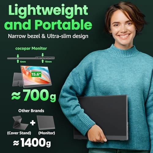 Portable Monitor - 1080P FHD 15.6 Inch