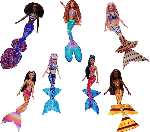 Caspia Mermaid Doll + Indira Mermaid Doll + Perla Mermaid Doll + Karina Mermaid Doll + Mala Mermaid Doll + Tamika Mermaid Doll + Ariel Mermaid Doll