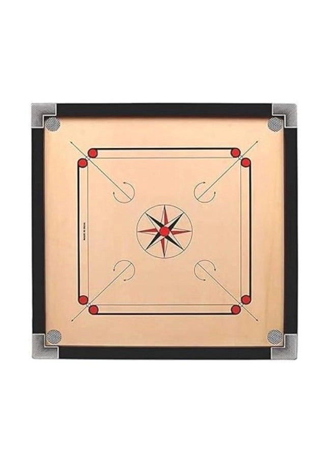Plynox Carrom Board + Carrom Coin + Striker + Carrom Powder