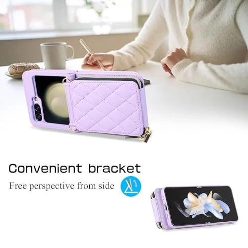 Miagon Folio Case for Samsung Galaxy Z Flip 5