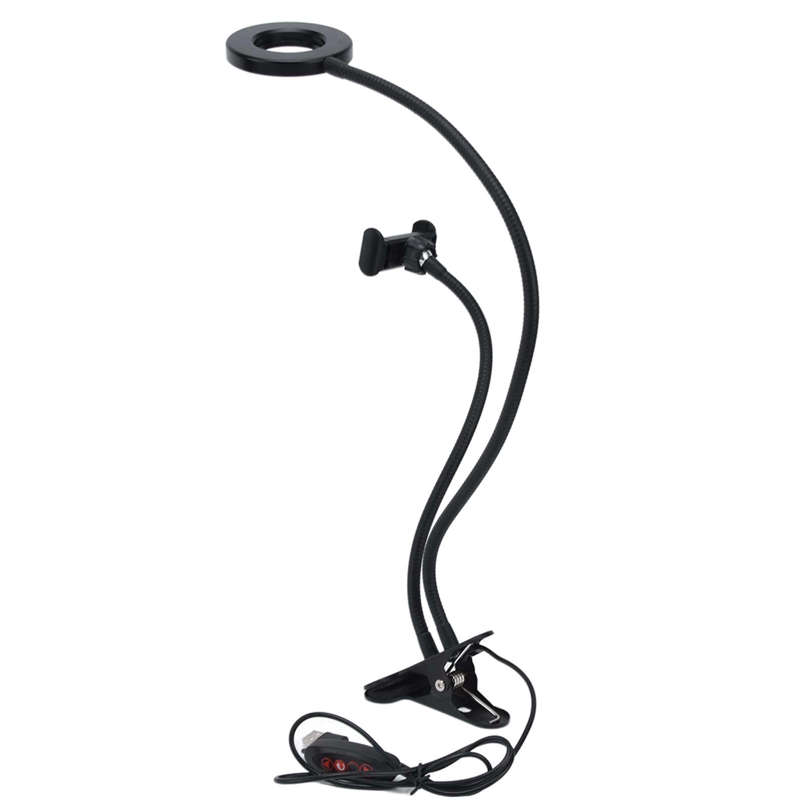 LIYTN Selfie Rings Light - 3 Colour Adjustable Angle USB