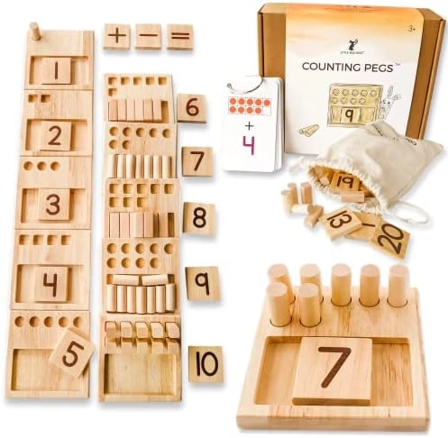 Little Bud Counting Pegs - 3 year olds 59 pieces