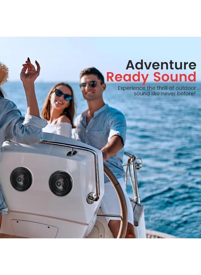 Dual Marine Speakers - 6.5 Inch 120 Watt