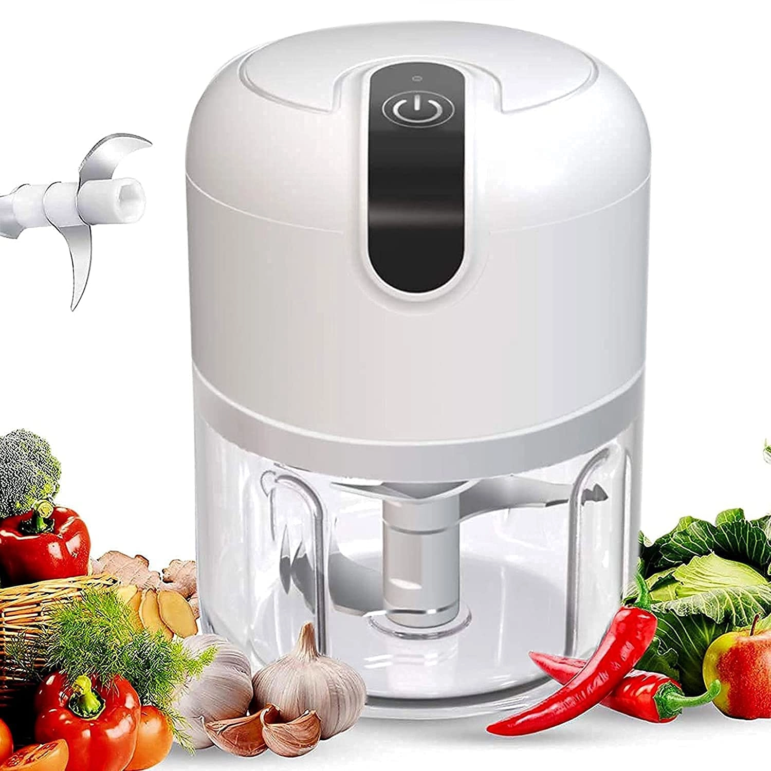 SHREYAGN Mini Food Chopper - 0.25 Liters USB rechargeable