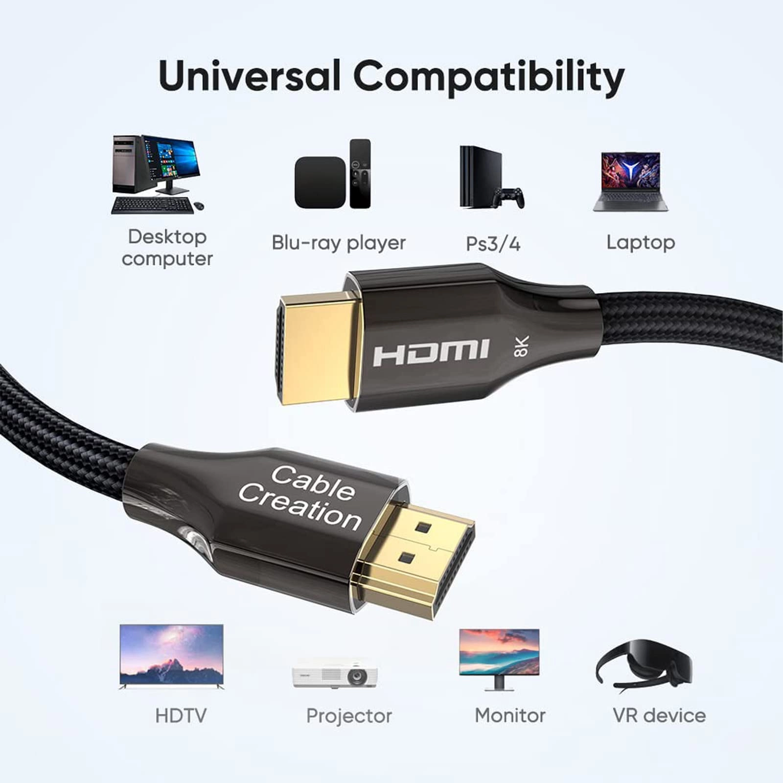 8K HDMI Cable 1.00584m