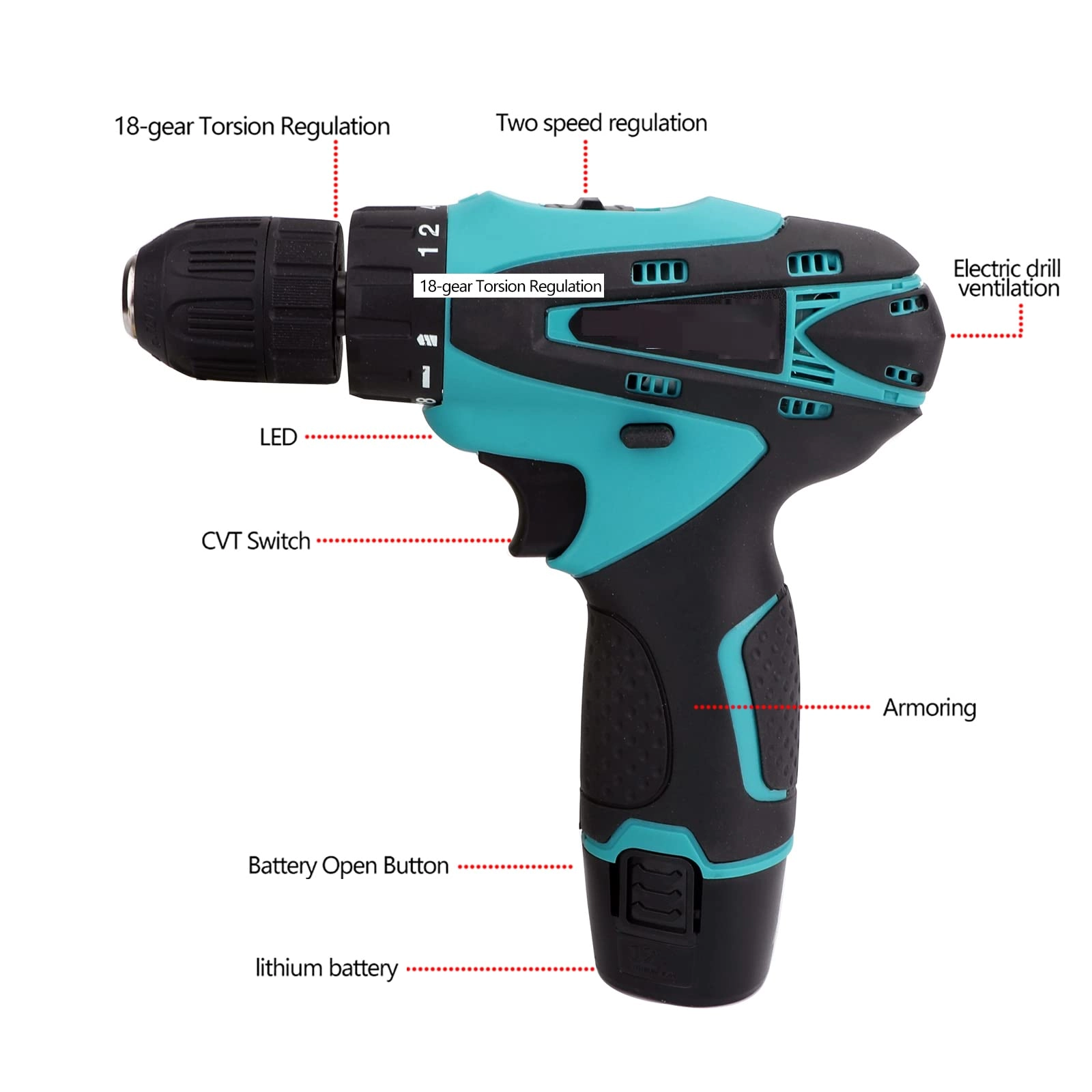 KM-109 - 10mm 350W 750 RPM