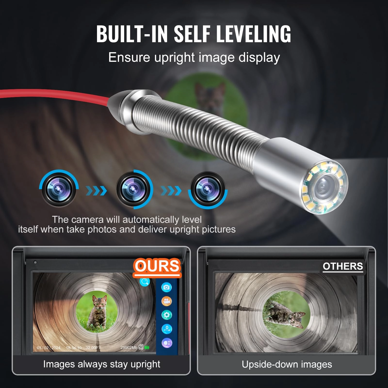 Sewer Camera - 165 ft/50m 0.9-inch