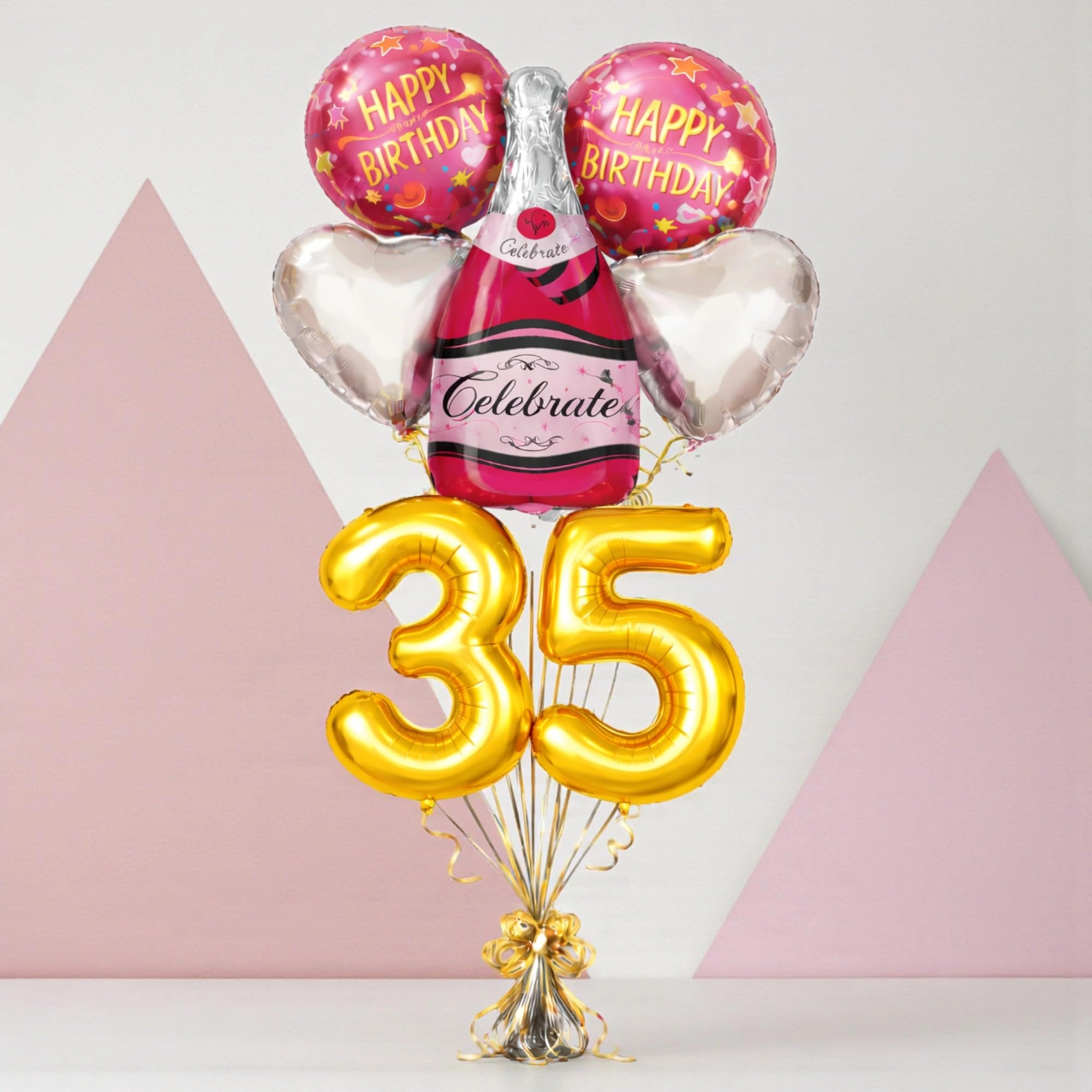 Number 35 Birthday Balloons Set - 6 Count Birthday