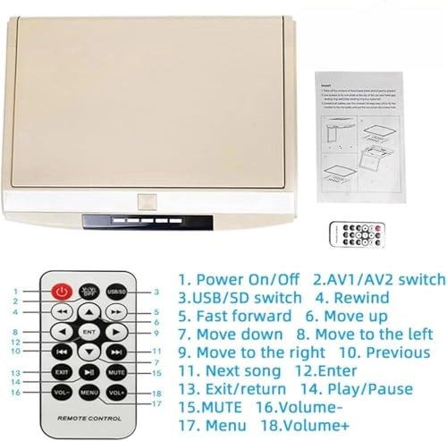 MP5 Ceiling Display - 17.3 Inch