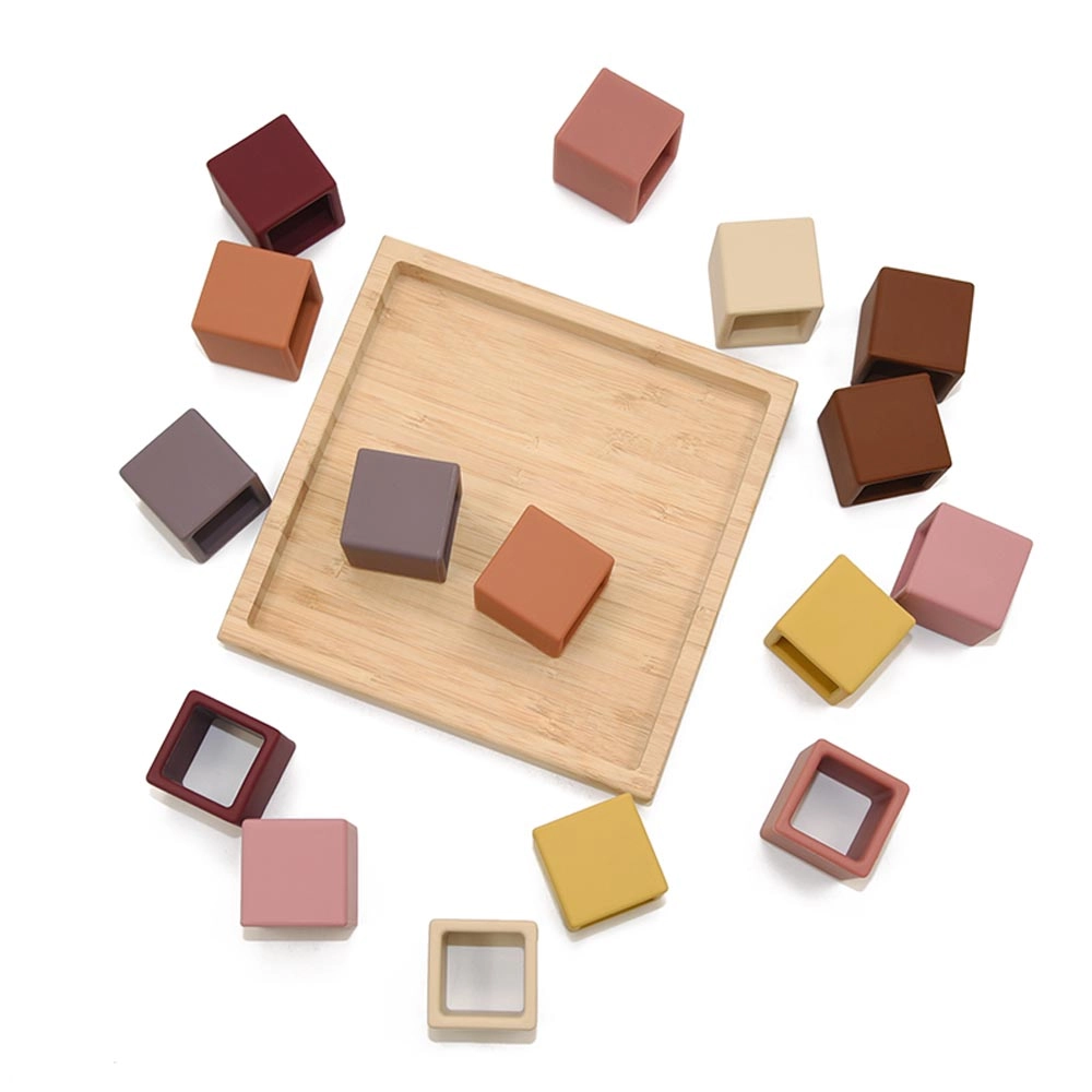 Silicone Cube Puzzle - Suitable for 3 years and above 16pc