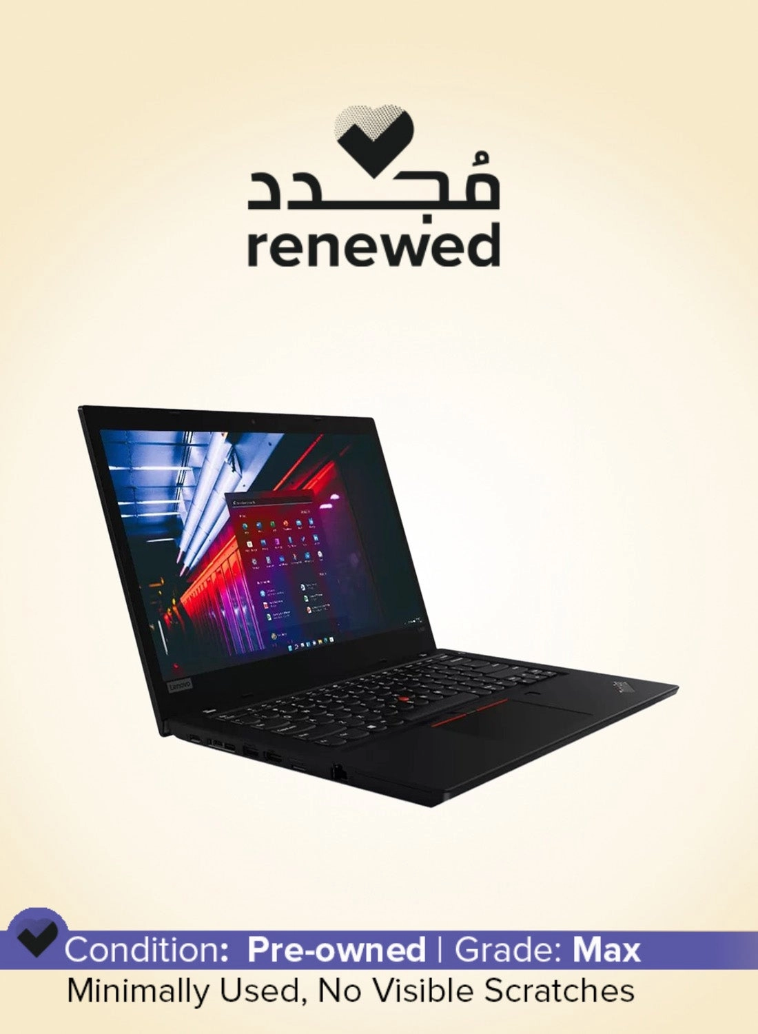Lenovo (Renewed) L490 - 14 in 256 GB 16 GB Core i5-8265U