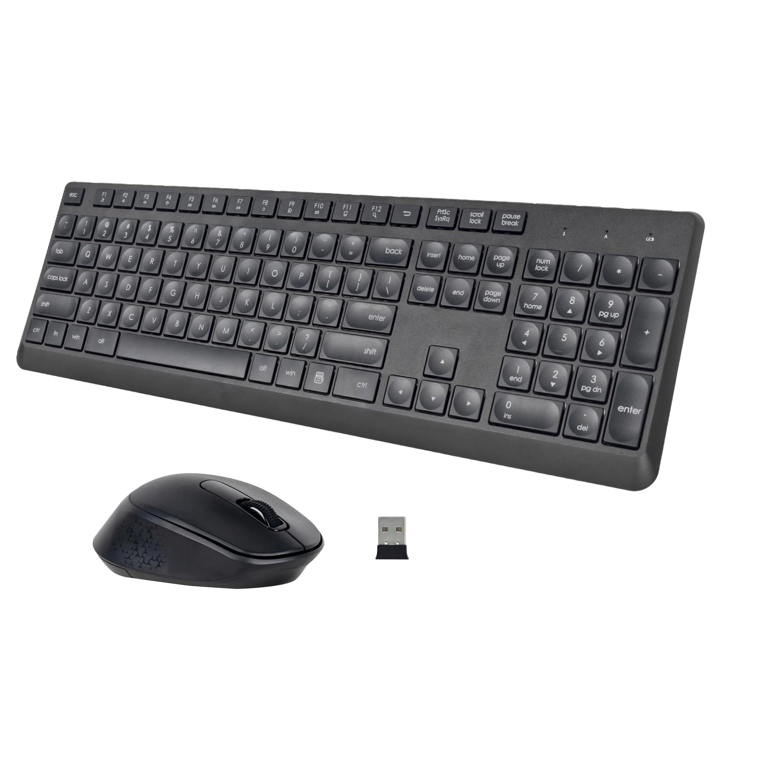 HUO JI Silent Wireless Keyboard and Mouse Combo - QWERTY Wireless